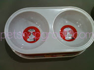 BO MELAMINE DOUBLE BOWL