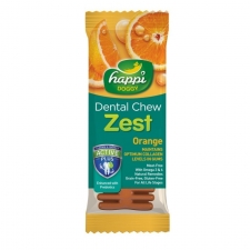 Snack Anjing Happi Doggy Dental Chew Zest Orange Gluten Free