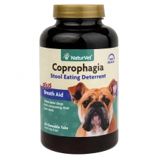 NATURVET COPROPHAGIA STOOL EATING DETERRENT PLUS BREATH AID TAB