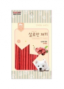 SNACK ANJING SALROMAN BEEF JERKY STICK 70GR