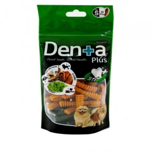 SNACK ANJING DENTA PLUS MULTI COLOUR SMALL 28PCS