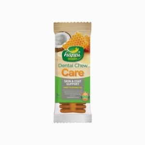 Snack Anjing Happi Doggy Dental Chew Care Skin & Coat Support Fennel Grass & Honey 