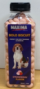 Biscuits Anjing Maxima Dog Biscuits Bolo Strawberry Flavour 110gr